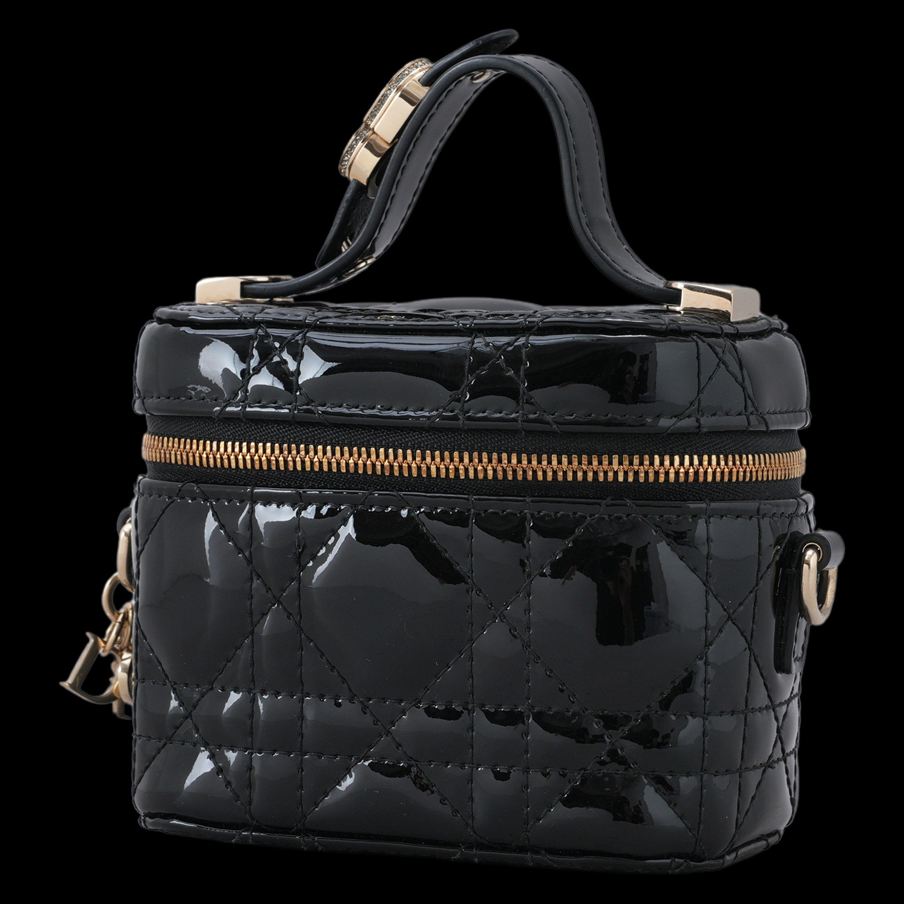 CHRISTIAN DIOR(USED)크리스찬디올 페이던트 마이크로 베니티 탑핸들
